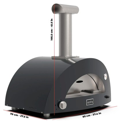 ALFA MODERNO 2 PIZZE ANTIQUE RED ΞΥΛΟ