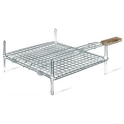 BORMANN Grill GRATE ΙΝΟΧ DOUBLE 35x23cm Stand