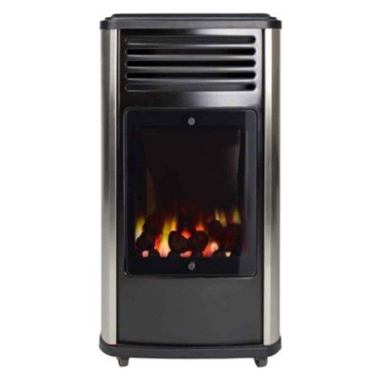 Coral Gas Manhattan Σόμπα Υγραερίου 3000W Μαύρη 38x42x69cm