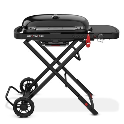 Weber Traveler Stealth Edition Φορητή Ψησταριά Υγραερίου